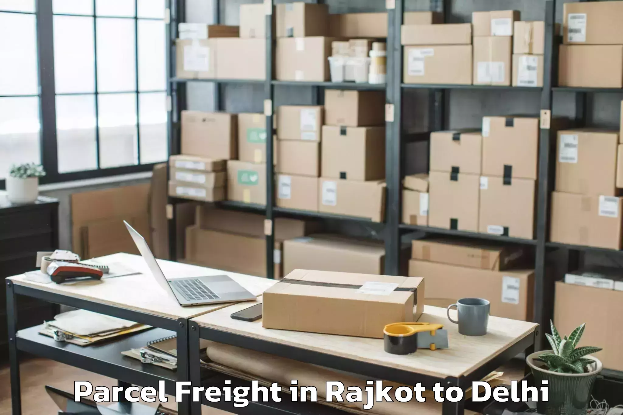 Book Rajkot to Pahar Ganj Parcel Freight